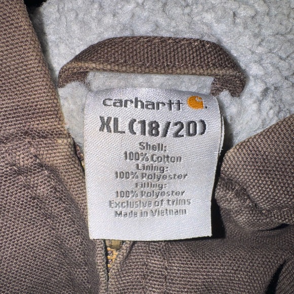 Youth Carhartt Sherpa Lined Parka Jacket - Picture 3 of 3